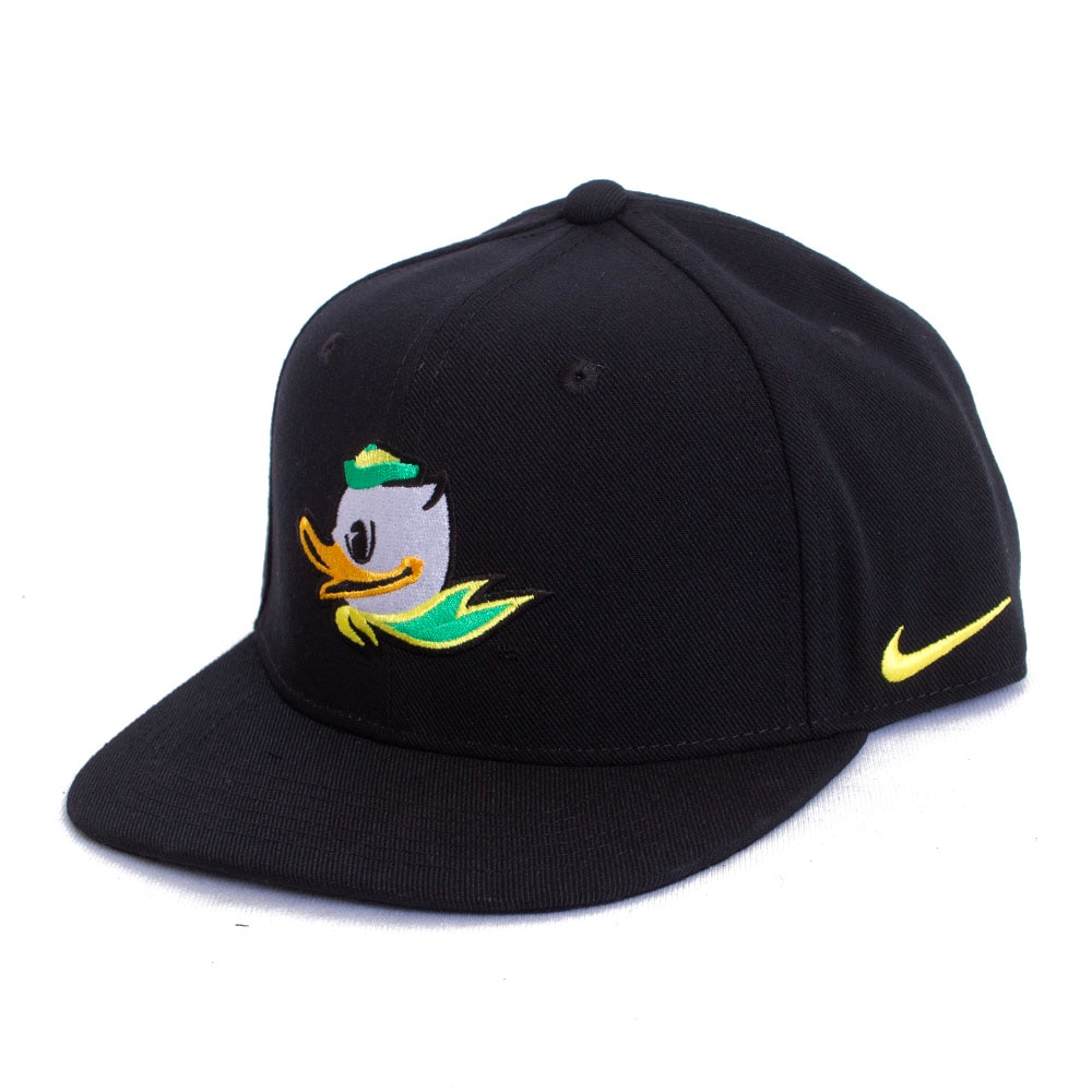 Fighting Duck, Nike, Black, Flatbill, Performance/Dri-FIT, Accessories, Youth, Snapback, Adjustable, Hat, 859363